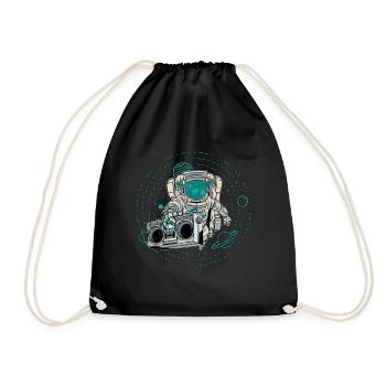 Astronomy Radio Space Stars Universe Music Lover - Drawstring Bag - black - Front