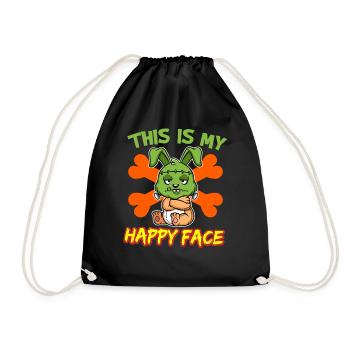 C’est mon visage heureux drôle de monstre d’Halloween - Sac de sport léger - noir - Devant