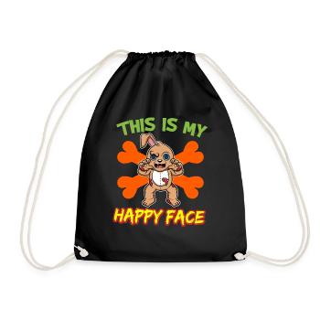 C’est mon visage heureux drôle de monstre d’Halloween - Sac de sport léger - noir - Devant