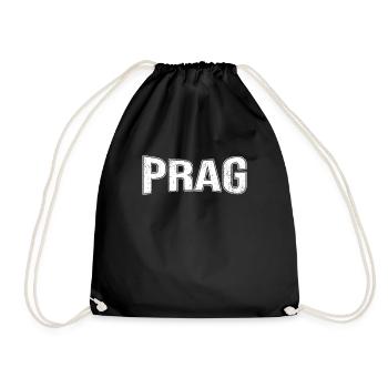 Prag - Turnbeutel - Schwarz - Vorne