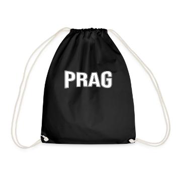 Prag - Turnbeutel - Schwarz - Vorne