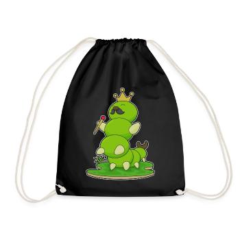 Couronne de chenille - Sac de sport léger - noir - Devant