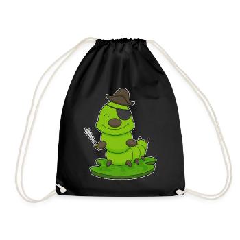 Épée de pirate chenille - Sac de sport léger - noir - Devant