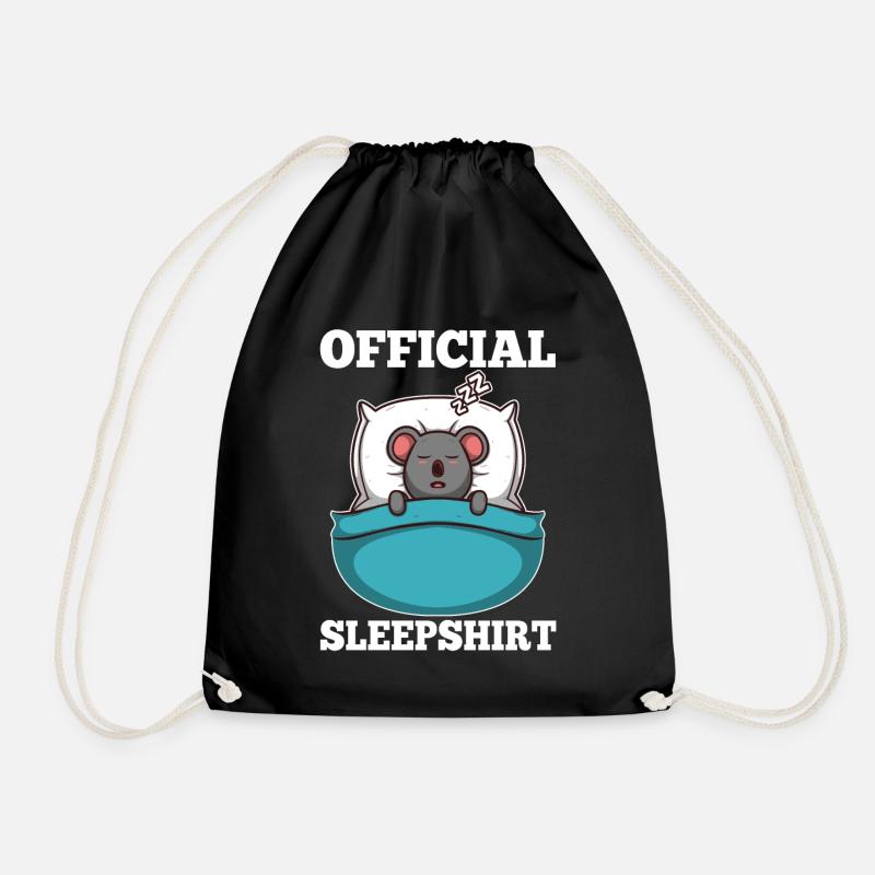 Offizielles schlafshirt Koala - Turnbeutel - Schwarz
