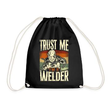 Soudeur Soudage Vintage Retro Trust - Sac de sport léger - noir - Devant