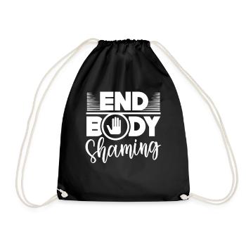 Body Shaming Quitting Body shaming Annoyance Stop - Drawstring Bag - black - Front
