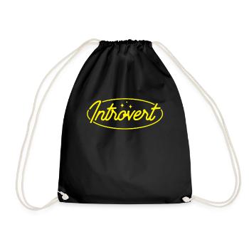 Introvertis Introvertis Sarcasme timide - Sac de sport léger - noir - Devant