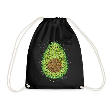 Avocado Costume Replacement Carnival Carnival Gift - Drawstring Bag - black - Front