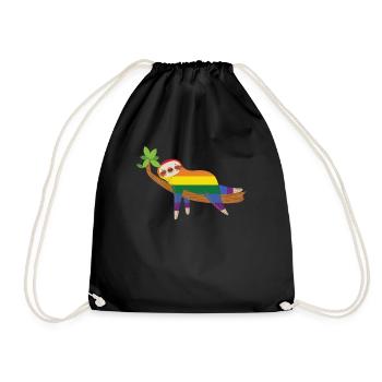Fierté paresseuse - Sac de sport léger - noir - Devant