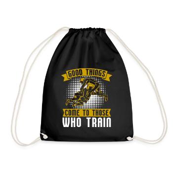 Catch Wrestling Good Things Come Wrestler Fight - Turnbeutel - Schwarz - Vorne