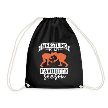 Catch Wrestling est mon lutteur de saison préféré - Sac de sport léger - noir - Devant