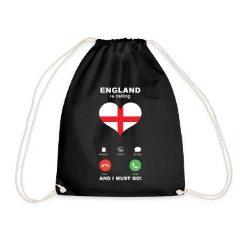L’Angleterre appelle England Heart Souvenir - Sac de sport léger - noir - Devant