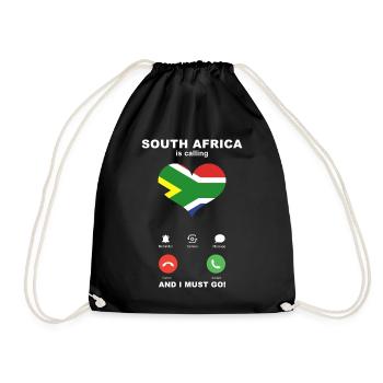 L’Afrique du Sud appelle South Africa Heart Souvenir - Sac de sport léger - noir - Devant