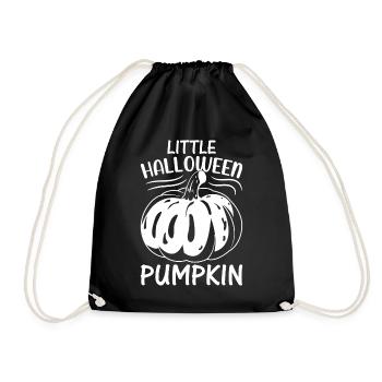 Halloween Pumpkin I Little Halloween Pumpkin - Turnbeutel - Schwarz - Vorne