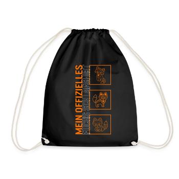 Mein offizielles Fuchs-Schlafhemd, schlafender - Drawstring Bag - black - Front