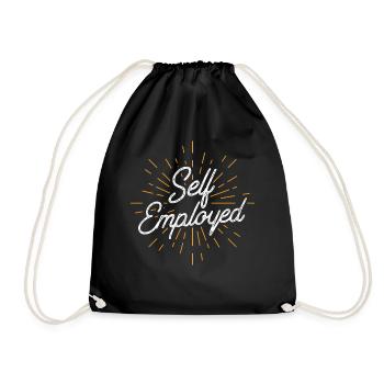 Self-employed freelancer freelancer - Drawstring Bag - black - Front