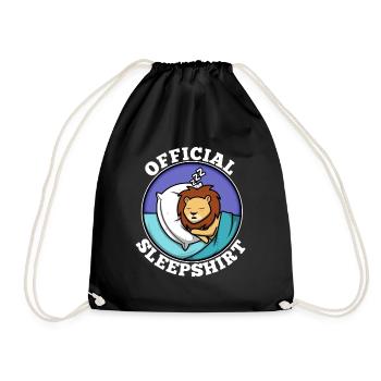 Chemise de nuit officielle lion - Sac de sport léger - noir - Devant