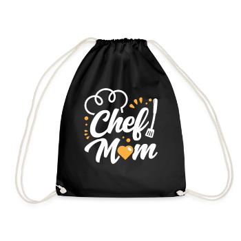 Cook Mama Cook Mother Cooking - Drawstring Bag - black - Front