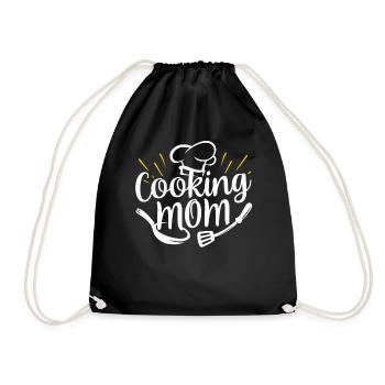Cuisiner Maman Cuisiner Cuisiner Cuisiner Mère - Sac de sport léger - noir - Devant