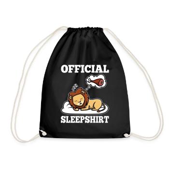 Chemise de nuit officielle lion - Sac de sport léger - noir - Devant