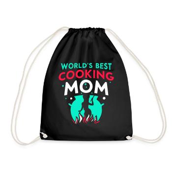 Meilleure mère cuisinière au monde Cooking Mom - Sac de sport léger - noir - Devant