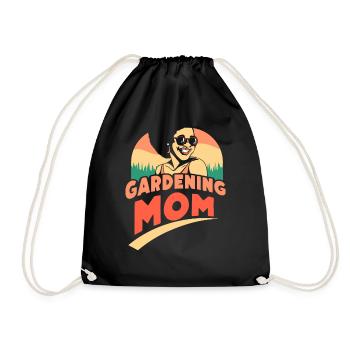 Garten Mama Gärtnerin Gartenbau Mutter - Turnbeutel - Schwarz - Vorne