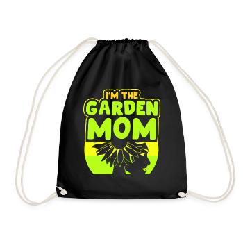 Ich Bin Die Garten Mama Gartenbau Gärtnerin Mutter - Turnbeutel - Schwarz - Vorne