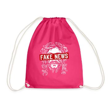 Fake News Antéchrist athée Anti-Christ - Sac de sport léger - fuchsia - Devant