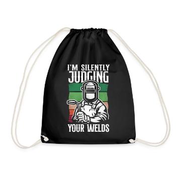 Welder Welding Vintage Retro I'm - Turnbeutel - Schwarz - Vorne