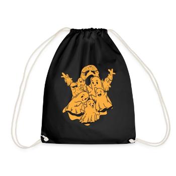 Halloween Ghost with Ghosts I Halloween Ghost - Drawstring Bag - black - Front