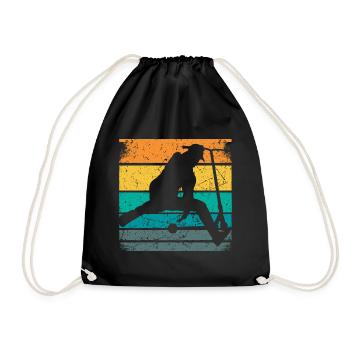 Stunt Scooter Kids Trick Scooter Scooter Fun - Drawstring Bag - black - Front