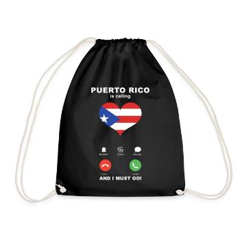 Porto Rico appelle Puerto Rico Heart Souvenir - Sac de sport léger - noir - Devant