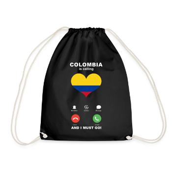 La Colombie appelle Colombia Heart Souvenir - Sac de sport léger - noir - Devant