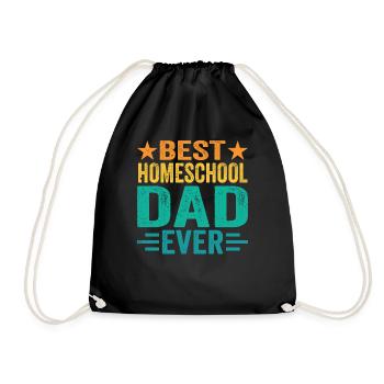 Bester Homeschool Papa Aller Zeiten Homeschooling - Turnbeutel - Schwarz - Vorne