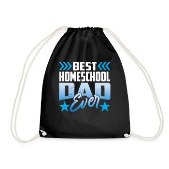 Bester Homeschool Papa Aller Zeiten Homeschooling - Turnbeutel - Schwarz - Vorne