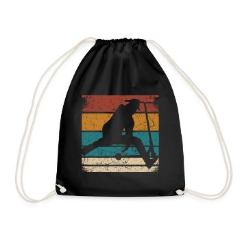 Stunt Scooter Kids Stunt Scooter Teenager Scooter - Drawstring Bag - black - Front