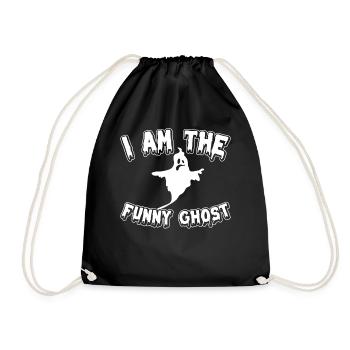 Halloween I Am The Funny Ghost - Halloween Ghost - Drawstring Bag - black - Front