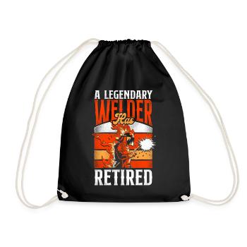 Soudage Soudeur Retraite Vintage - Sac de sport léger - noir - Devant