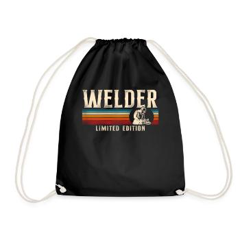 Soudage Soudeur Rétro Vintage - Sac de sport léger - noir - Devant