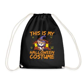 Scary Creepy Animal This Is My Halloween Costume - Drawstring Bag - black - Front