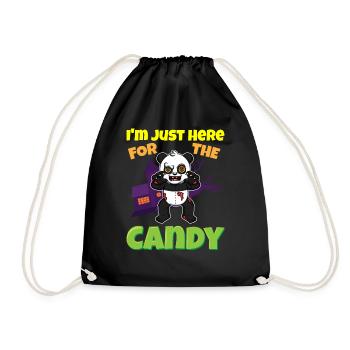 I'm Just Here For The Candy Scary Halloween Beast - Turnbeutel - Schwarz - Vorne