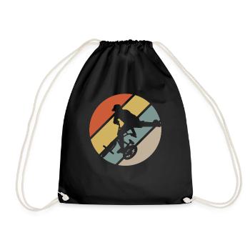 BMX Kids Shirt Cyclisme Vintage Rétro - Sac de sport léger - noir - Devant