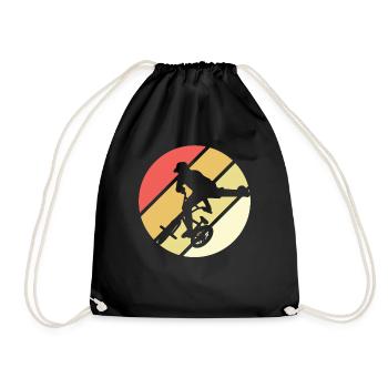 BMX Kids Shirt Cyclisme Vintage Rétro - Sac de sport léger - noir - Devant