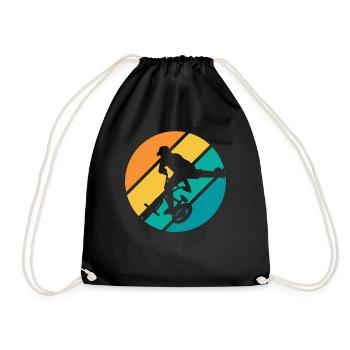 BMX Kids Shirt Cyclisme Vintage Rétro - Sac de sport léger - noir - Devant