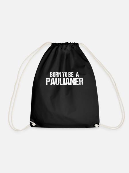 Born To Be A Paulianer St Pauli Fan - Drawstring Bag - black