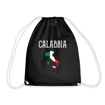 Calabria Italia Italy - Turnbeutel - Schwarz - Vorne