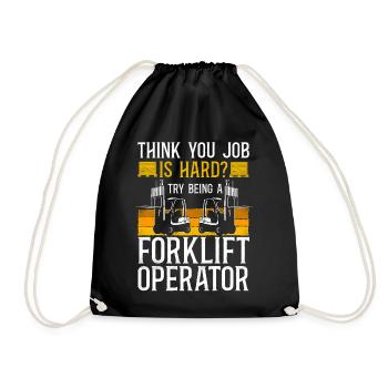 Certified Forklift Truck Operator - Turnbeutel - Schwarz - Vorne