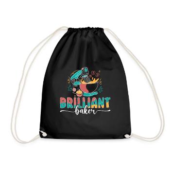 Boulanger Brilliant Cupcake Boulangerie Chef Gâteau - Sac de sport léger - noir - Devant