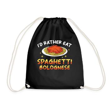 Spaghetti Bolognese - Turnbeutel - Schwarz - Vorne