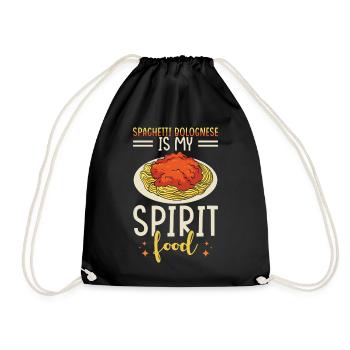 Spaghetti Bolognese - Turnbeutel - Schwarz - Vorne